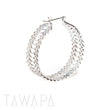 Snakeskin Hoops - Tawapa