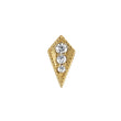 Dario (kite) 14k gold ends w/Diamonds